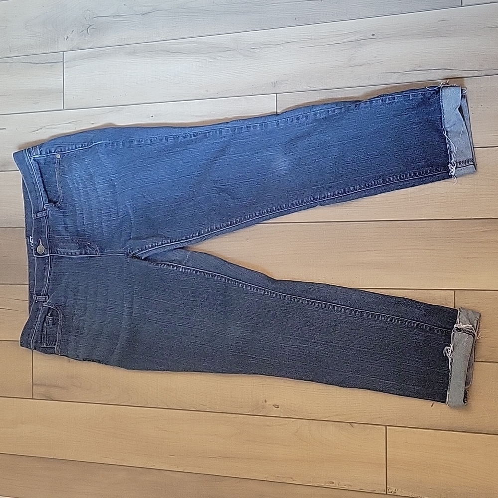 Loft Outlet Original Straight Cuffed Denim - Size 12